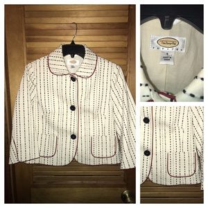 Talbots Blazer in Patriotic Red, White, and Blue